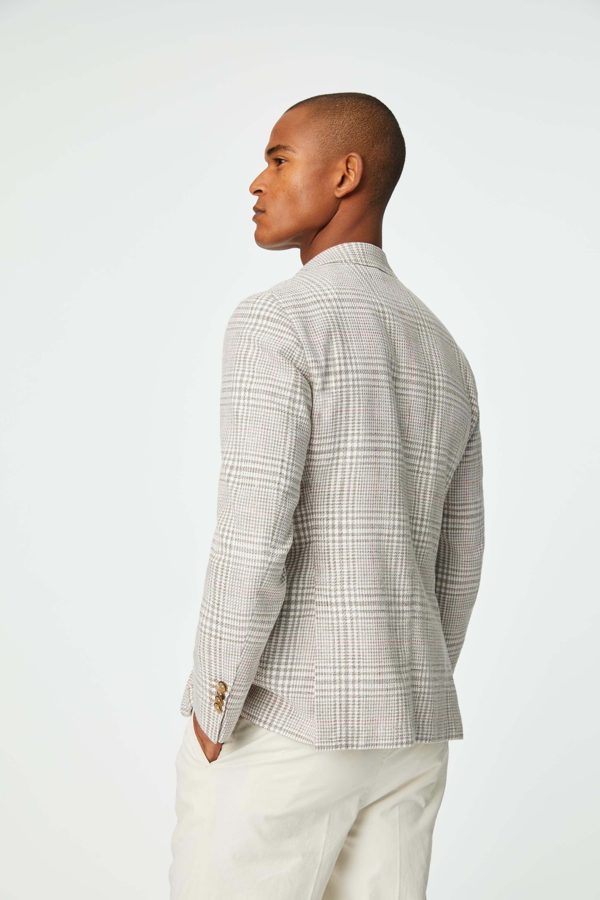 Garment washed JACK jacket in gray