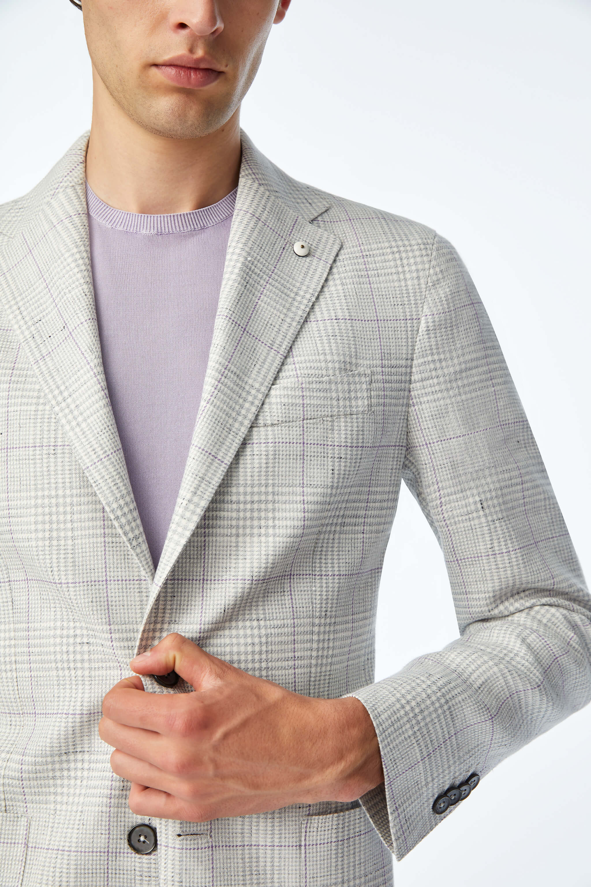Garment-washed JACK jacket in Gray