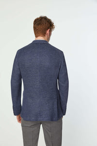 Jersey jack jacket in blue denim bluette