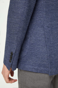 Jersey jack jacket in blue denim bluette