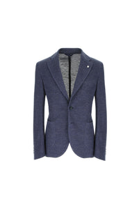 Jersey jack jacket in blue denim bluette