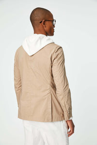 Garment-dyed eddy jacket in sand beige