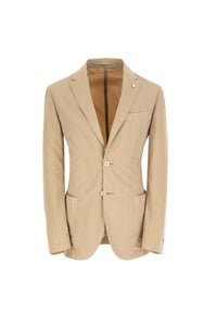 Garment-dyed eddy jacket in sand beige