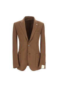 Garment-dyed jack jacket in hazelnut brown