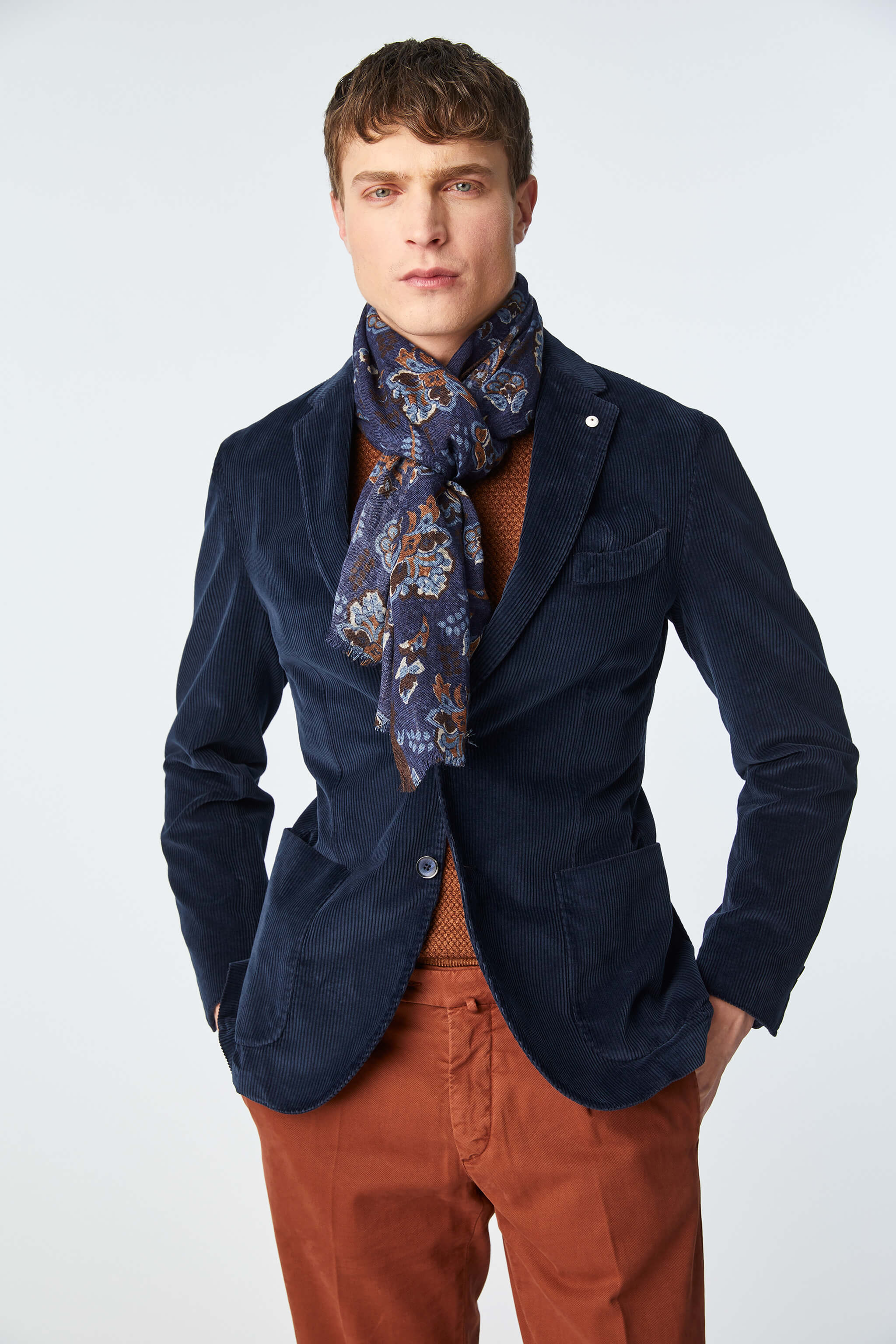 Garment-dyed JACK jacket in blue