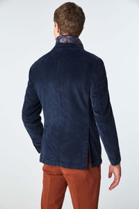 Garment-dyed jack jacket in blue blue