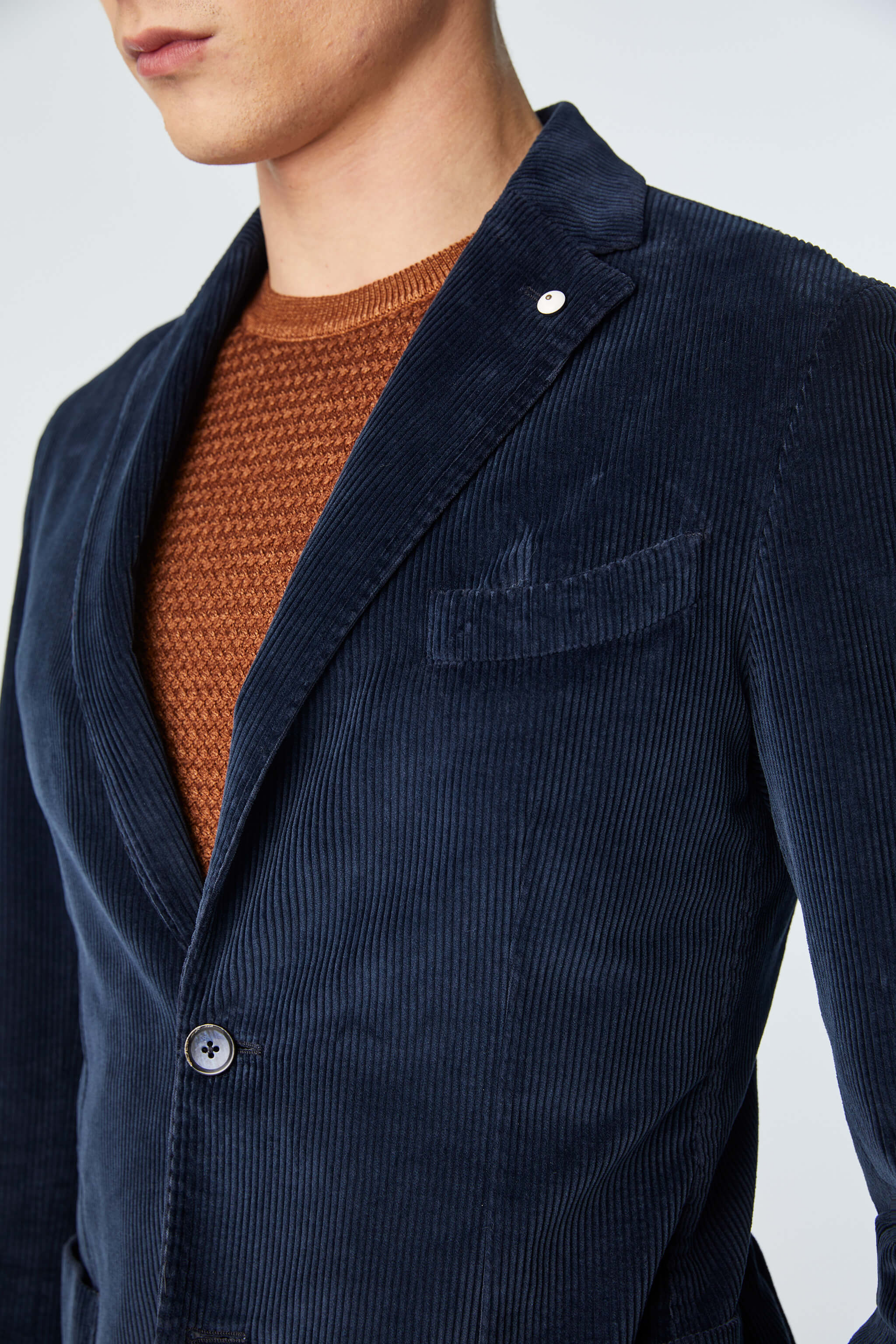 Garment-dyed JACK jacket in blue