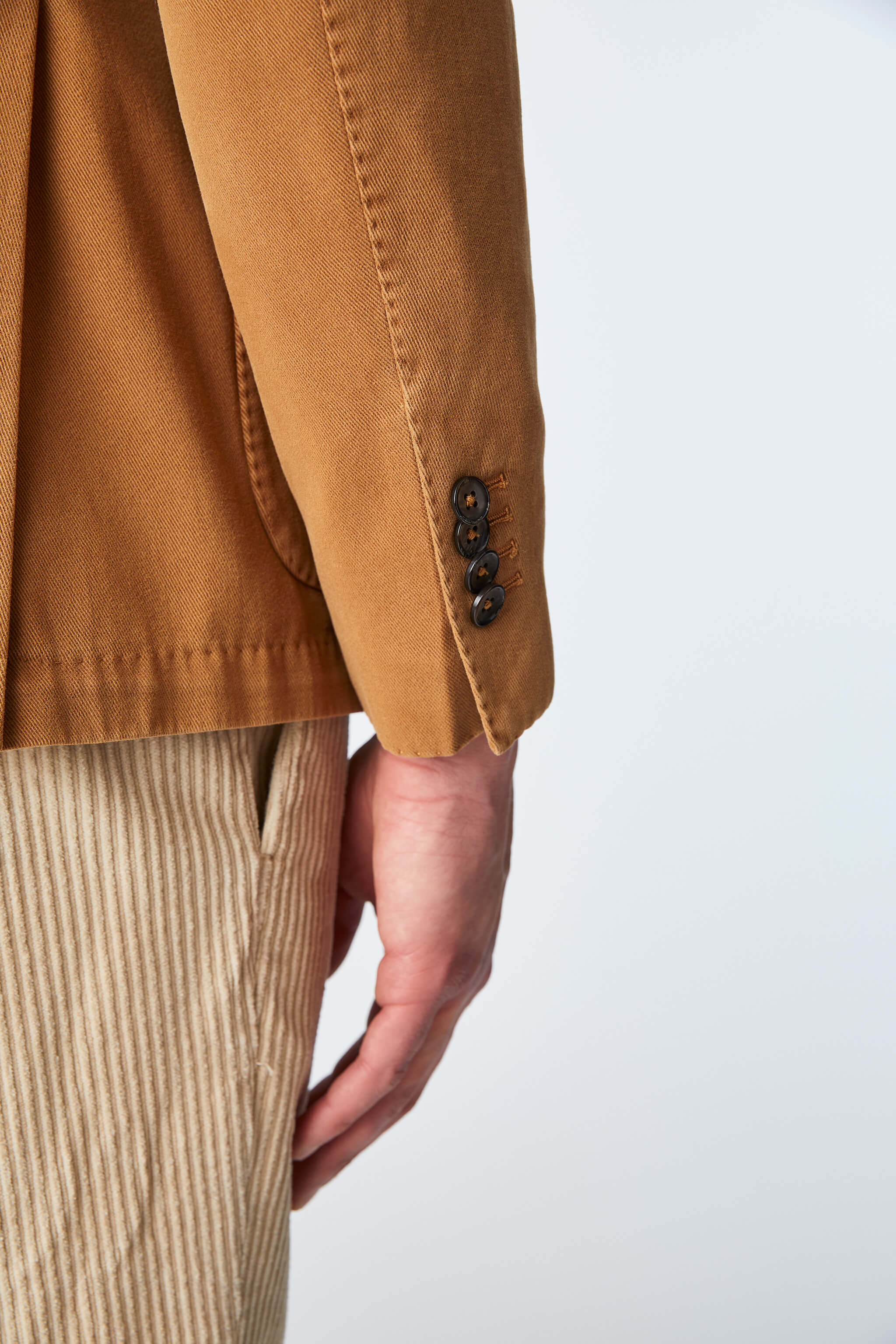 Garment-dyed JACK jacket in brown