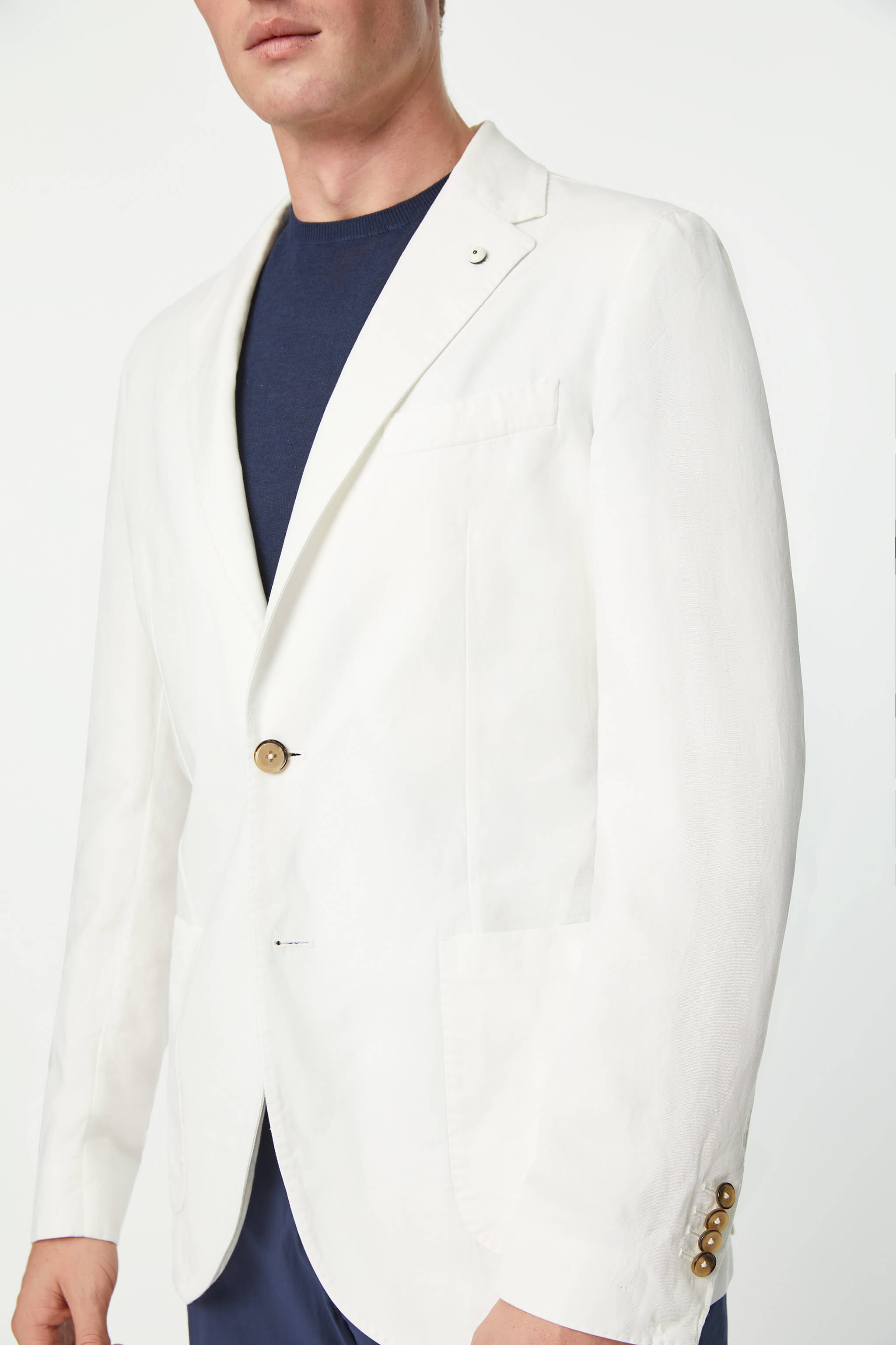 Garment-dyed JACK jacket in White