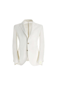 Garment-dyed jack jacket in white white