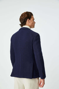 Punto jacket in blue blue