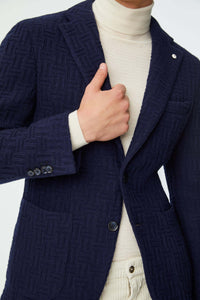Punto jacket in blue blue