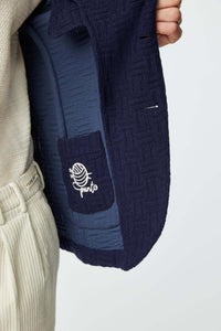 Punto jacket in blue blue