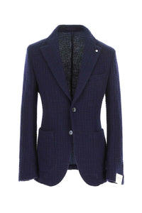 Punto jacket in blue blue