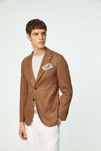 Punto jacket in hazelnut earth