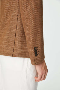 Punto jacket in hazelnut earth