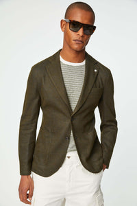 Punto jacket in army green dark green