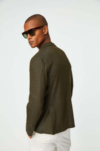 Punto jacket in army green dark green