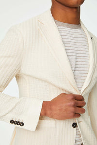Punto jacket in ivory white