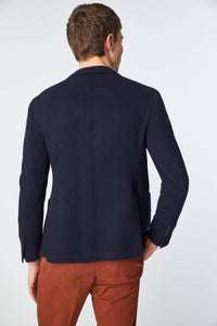 Double-breasted punto jacket in blue blue