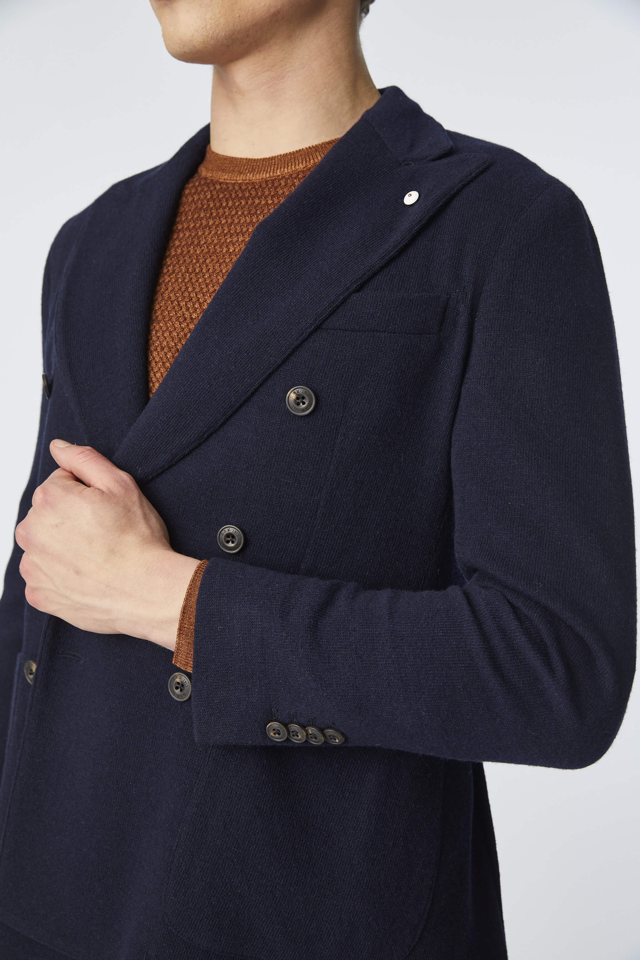 Double-breasted PUNTO jacket in blue