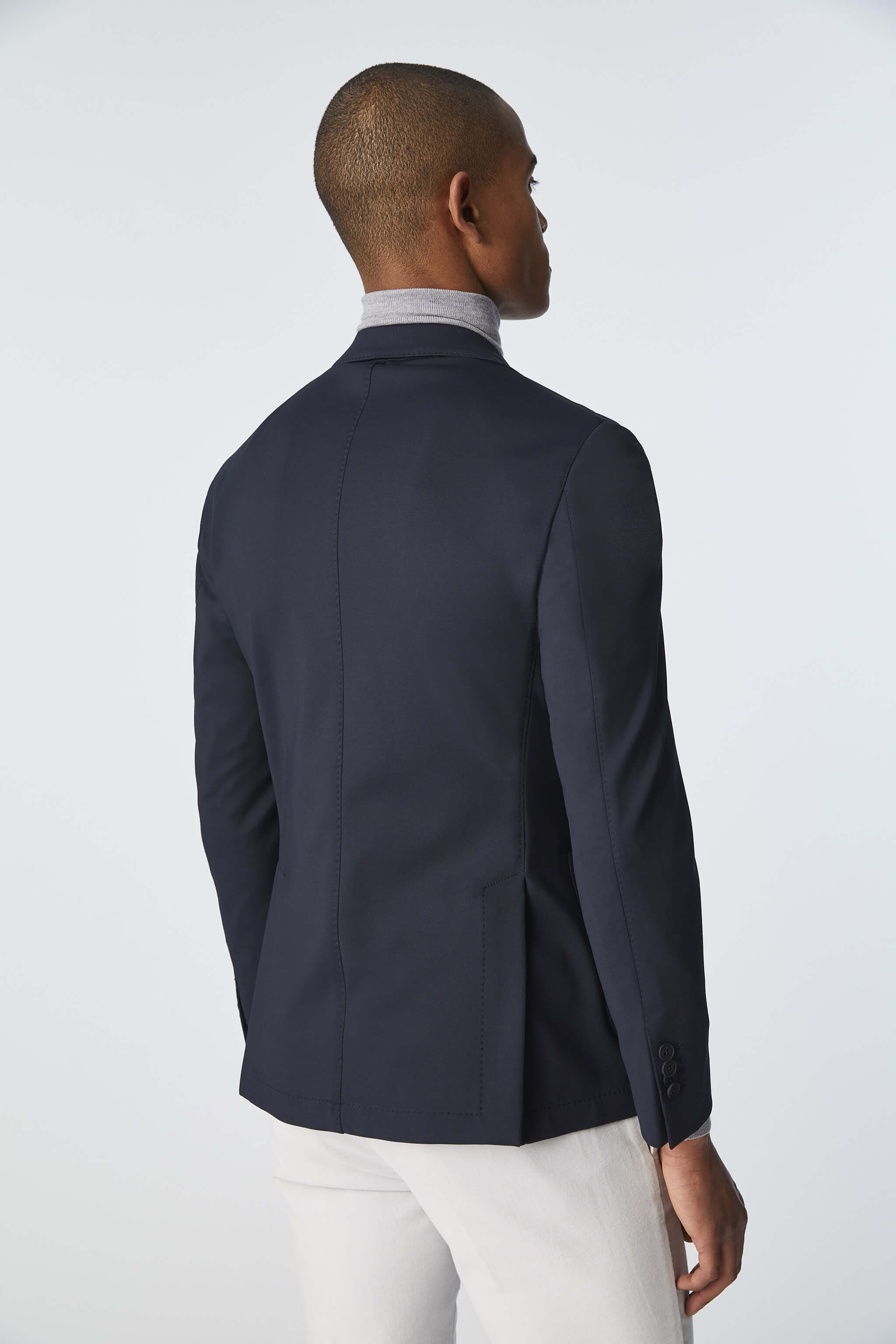 Double-breasted Travel jacket in blue