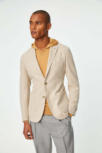 Garment-dyed eddy jacket in beige beige