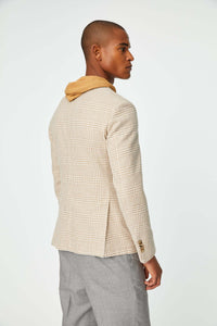 Garment-dyed eddy jacket in beige beige