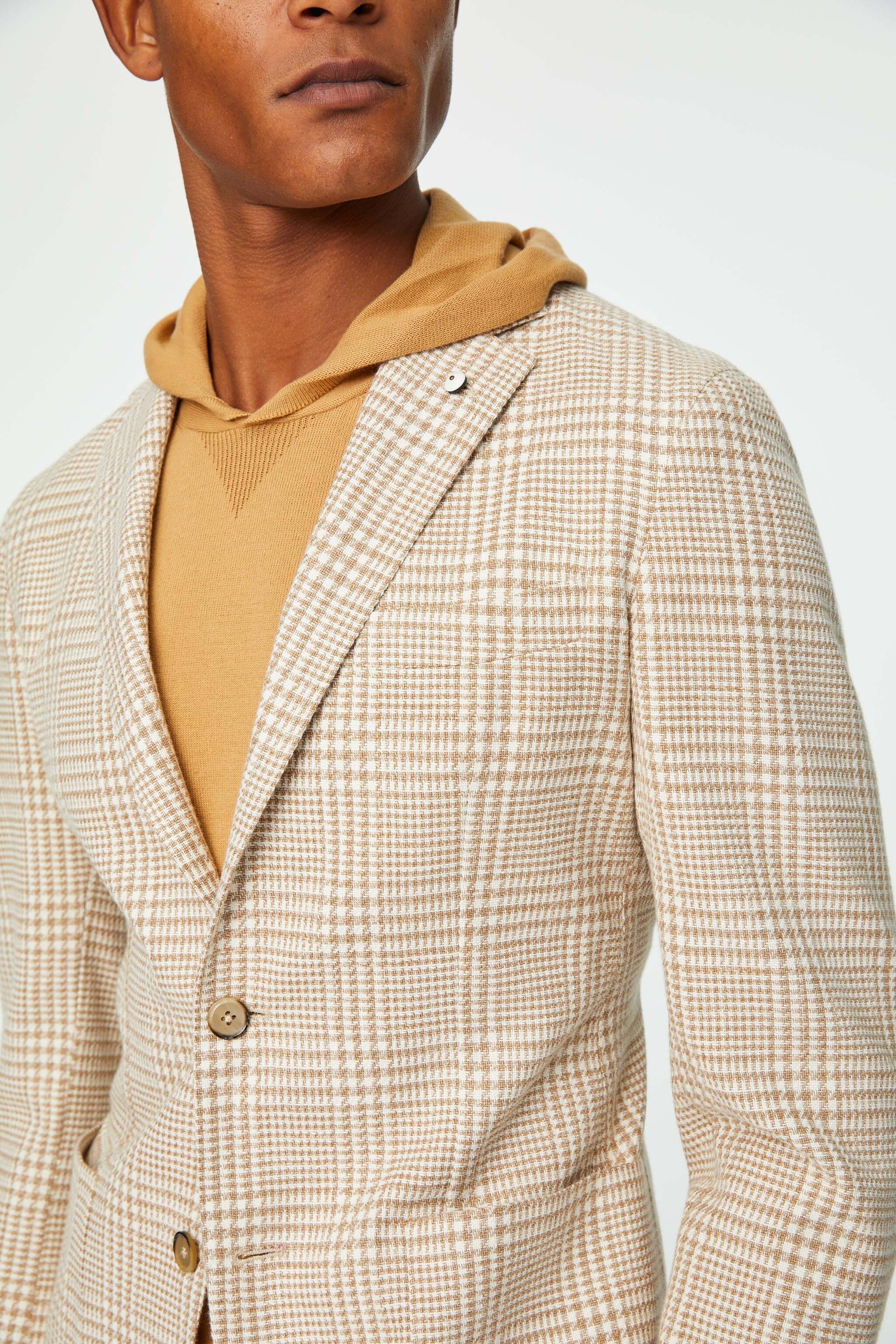 Garment-dyed EDDY jacket in beige