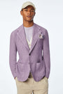 Garment-dyed, slim fit FRANCIS jacket in Lilac 