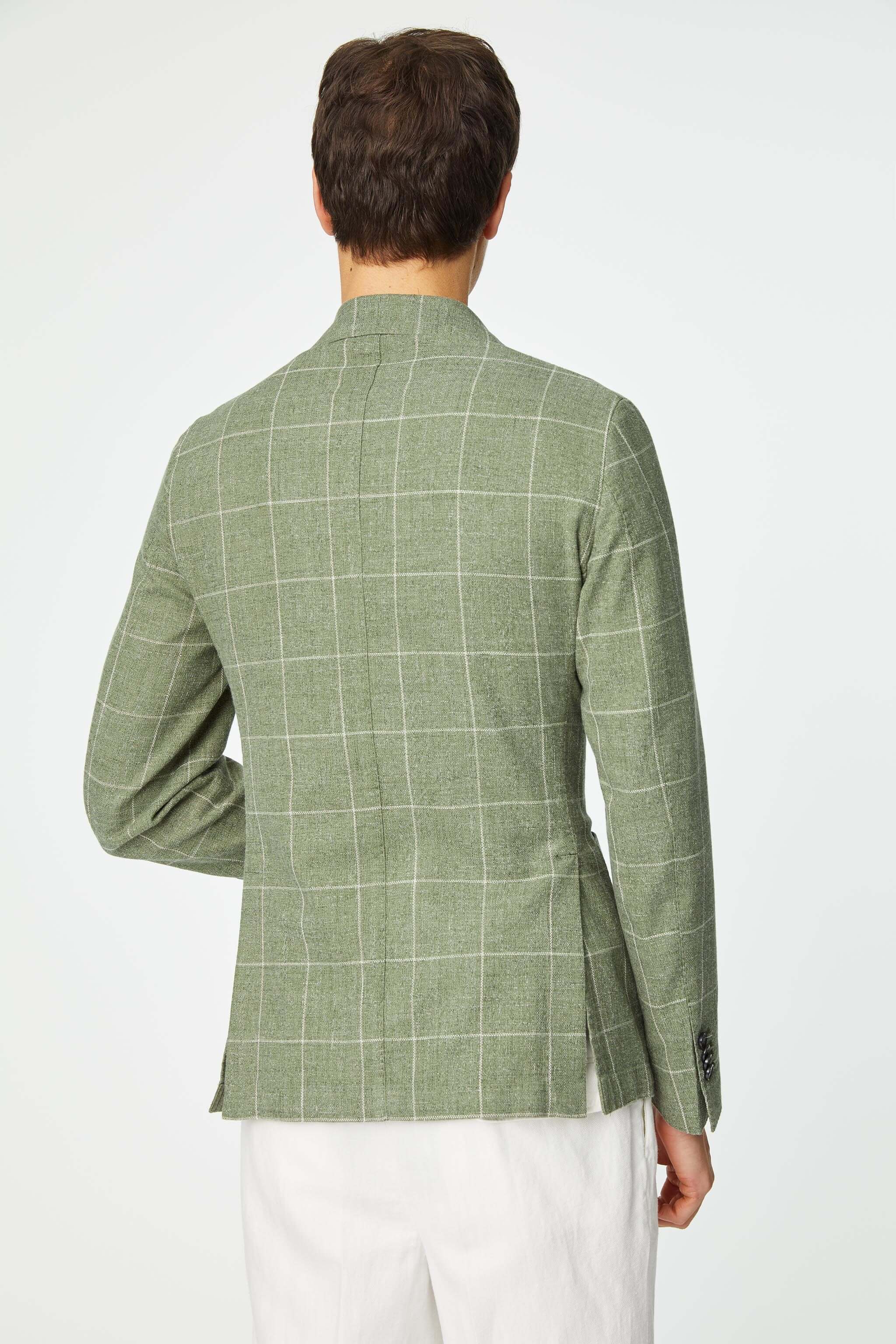 Garment washed STEVE jacket in green