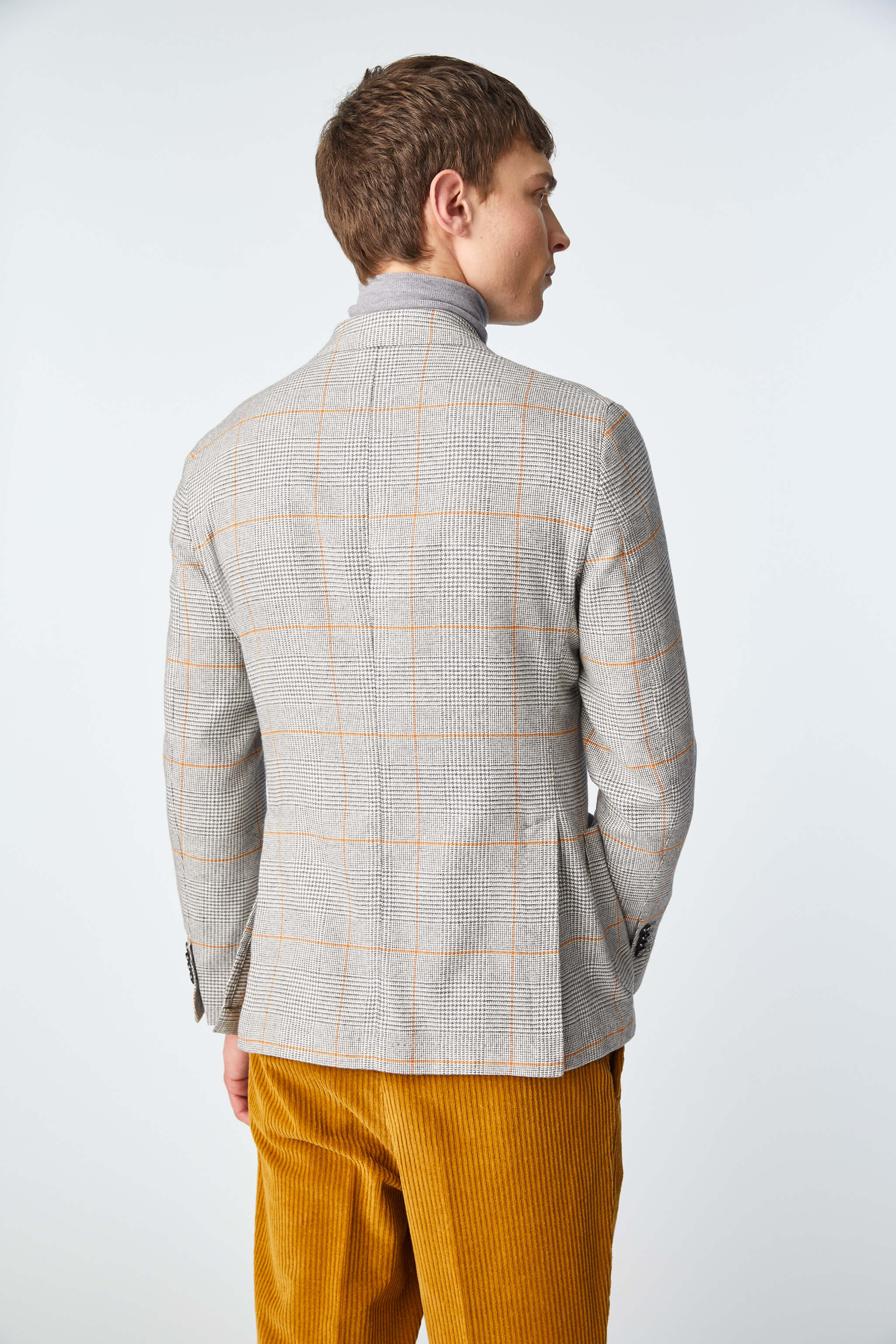 Double-breasted TOM jacket in light gray