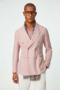 Garment washed tom jacket in pink pink