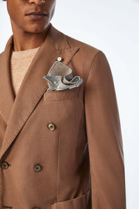 Double-breasted tom jacket in brown brown