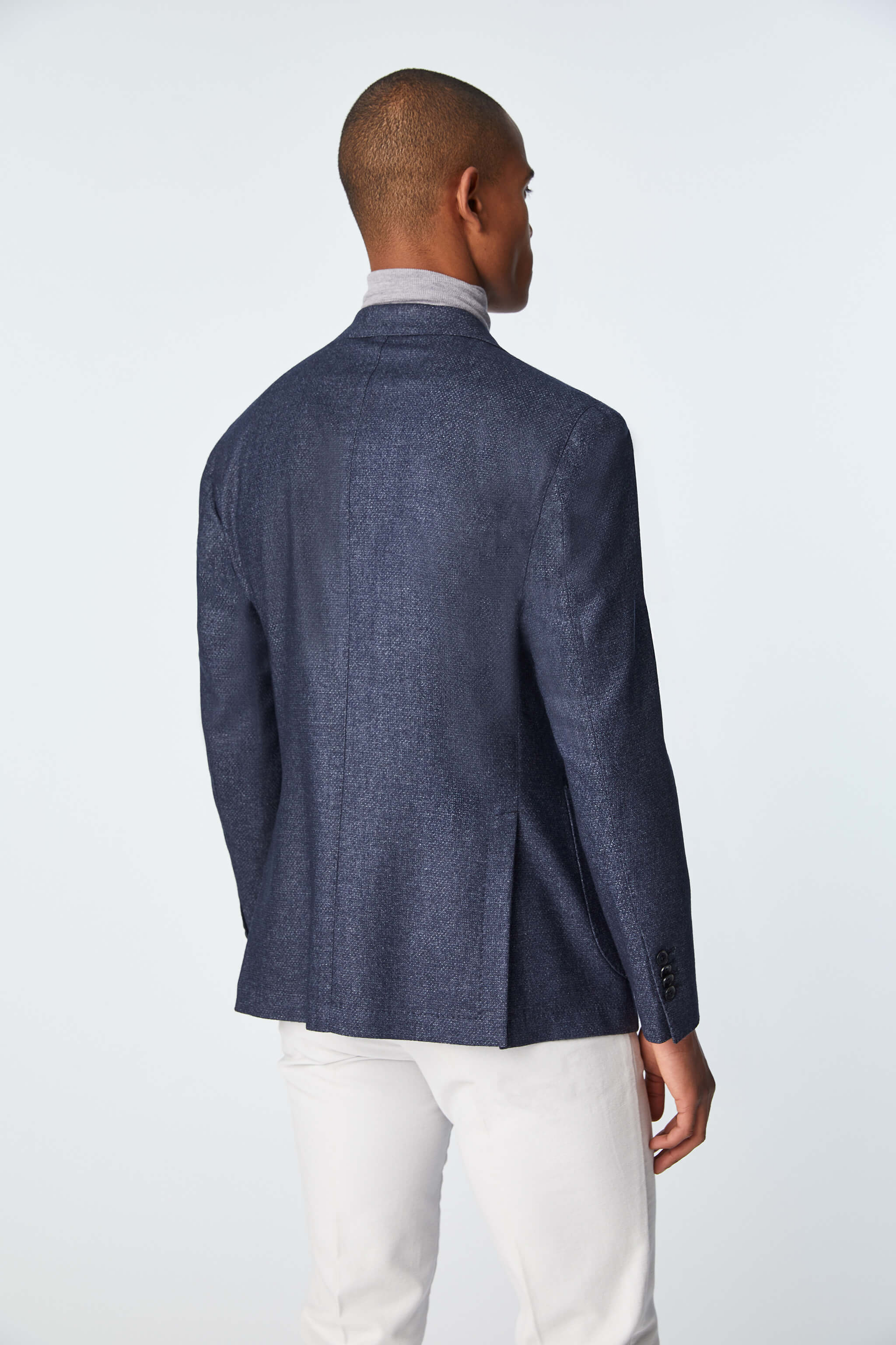 Garment-dyed JACK jacket in blue