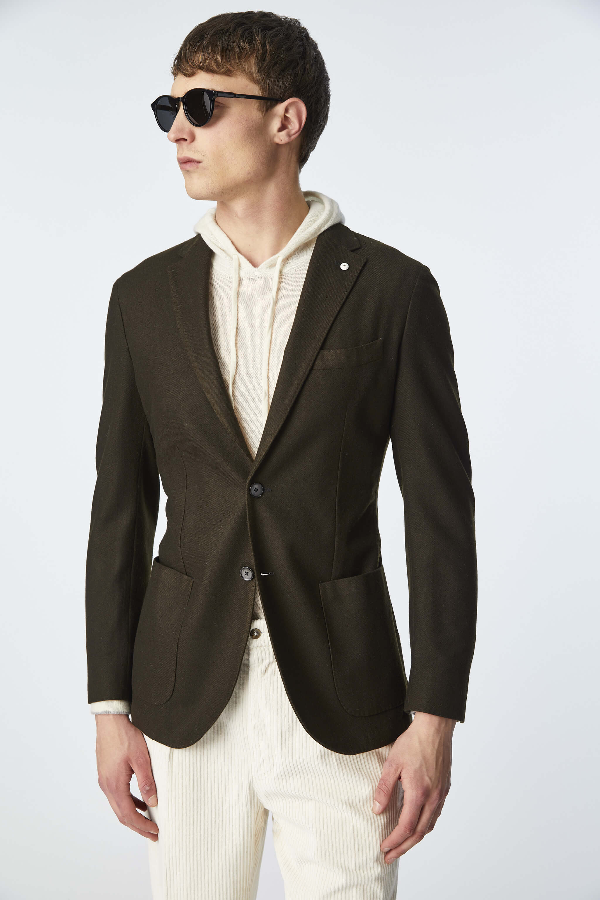 Garment-dyed JACK jacket in brown