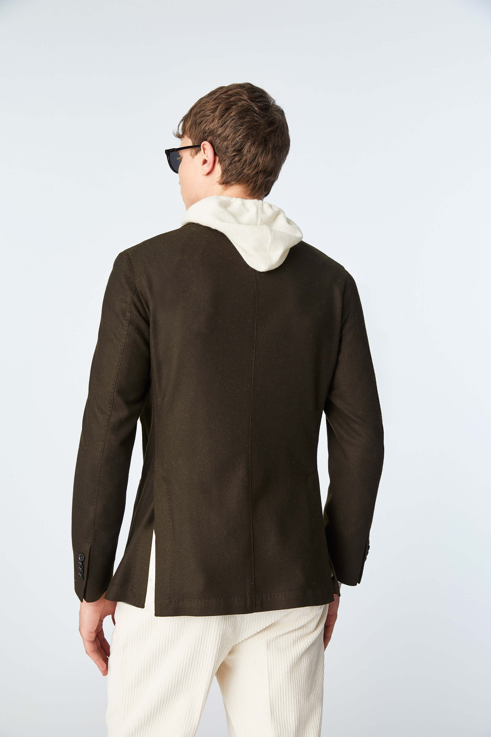 Garment-dyed JACK jacket in brown