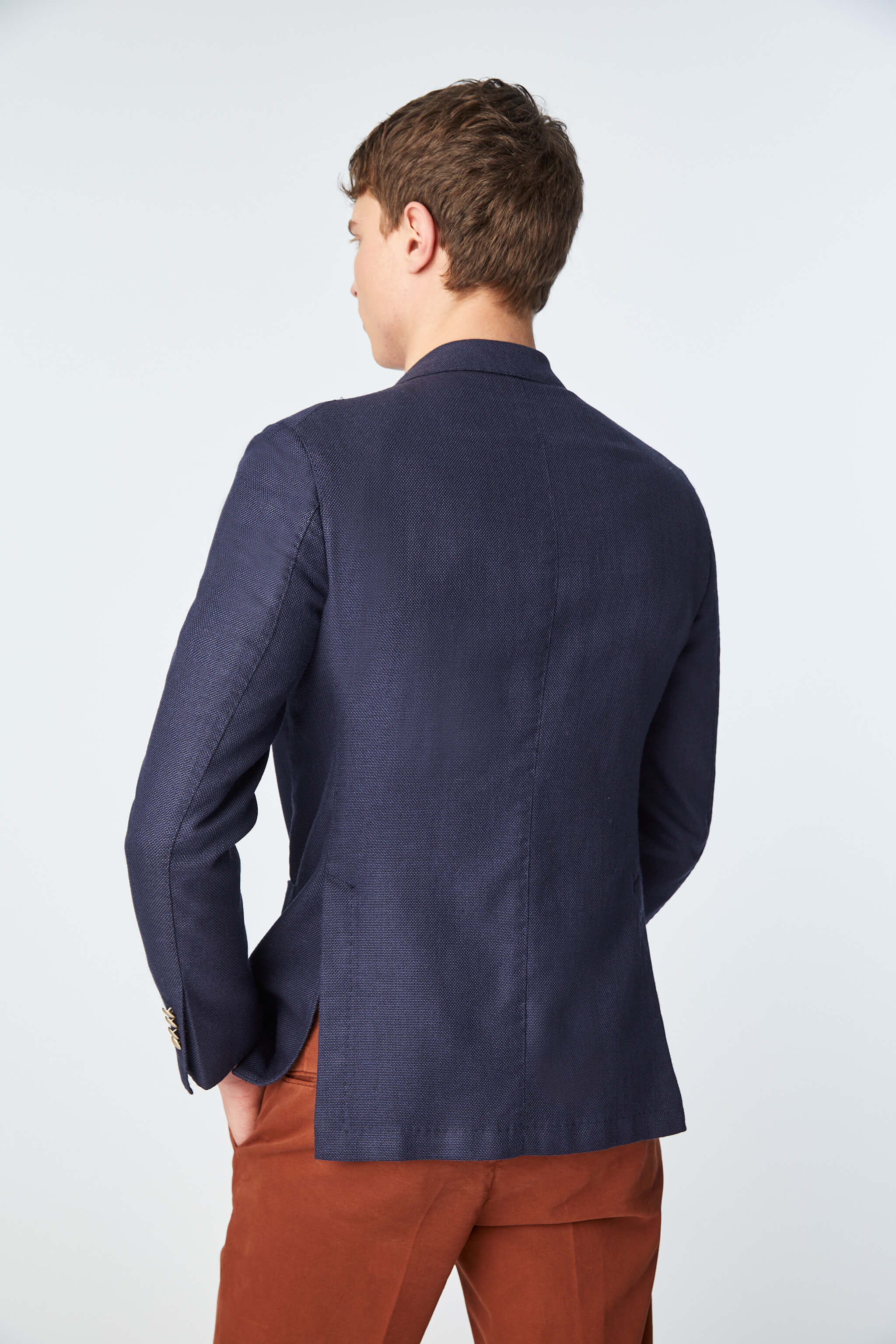 Garment-dyed JACK jacket in blue