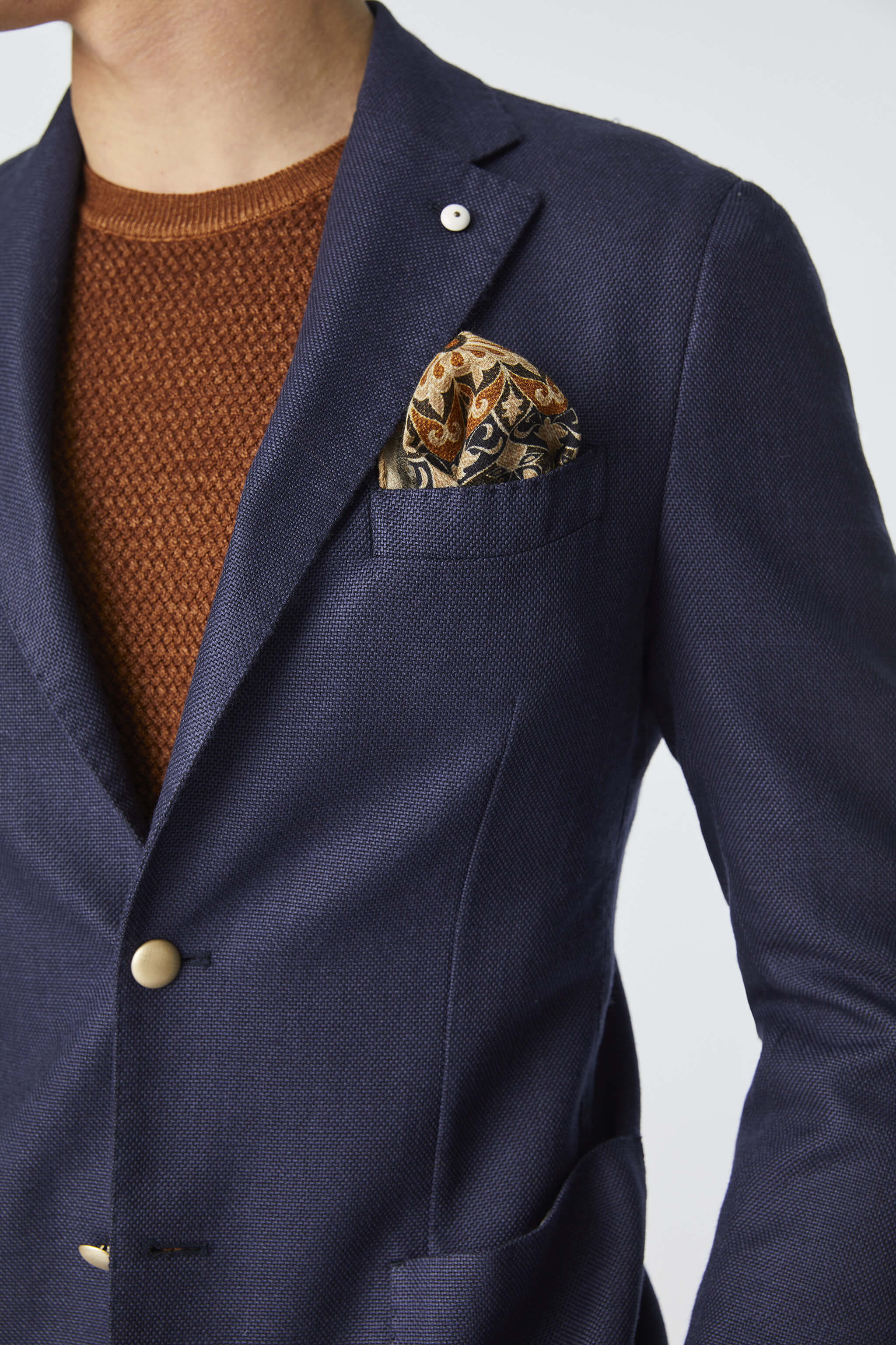 Garment-dyed JACK jacket in blue