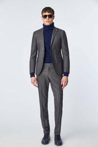 Drop 8 margarita suit in blue medium gray