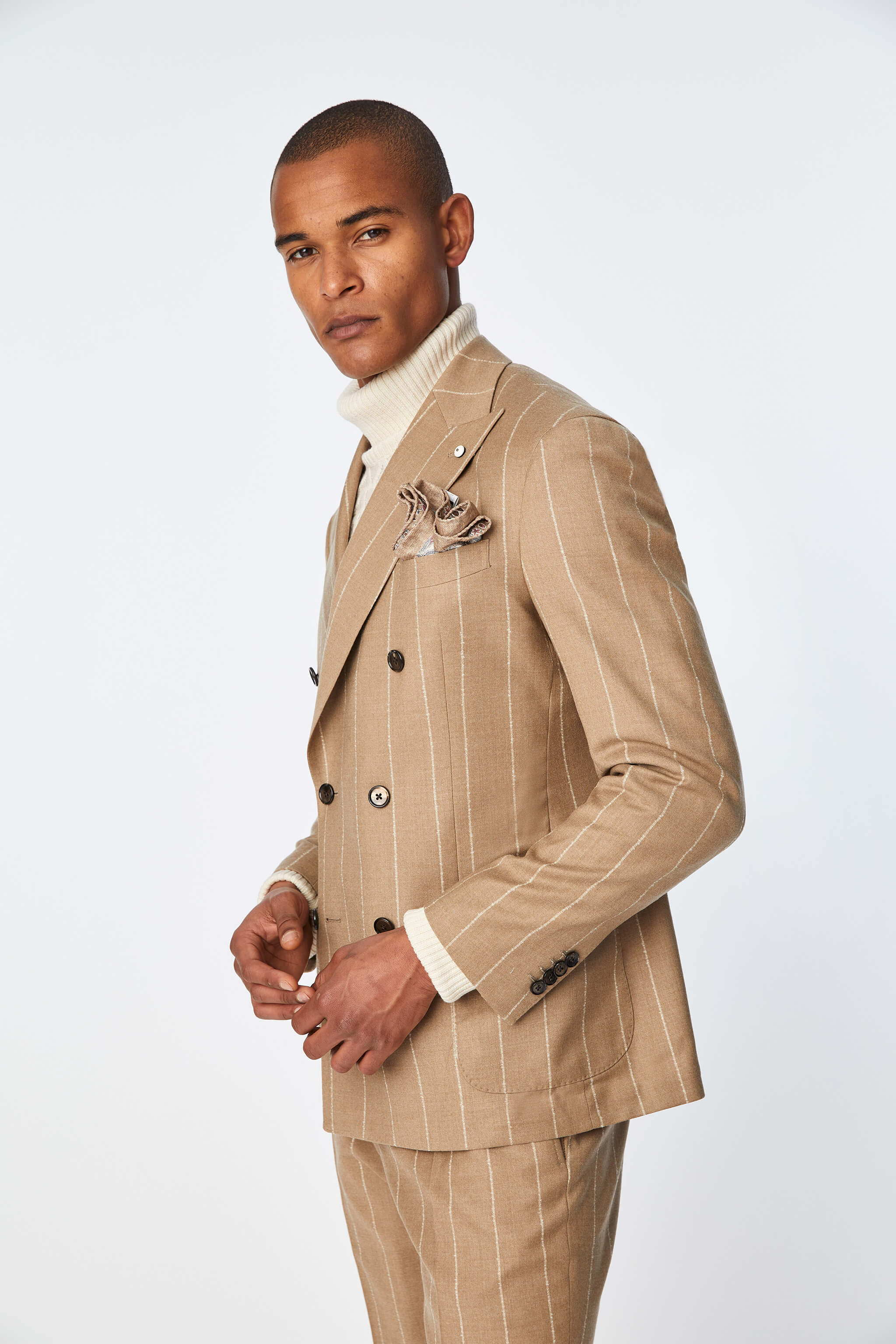 Garment-dyed Tom suit in beige