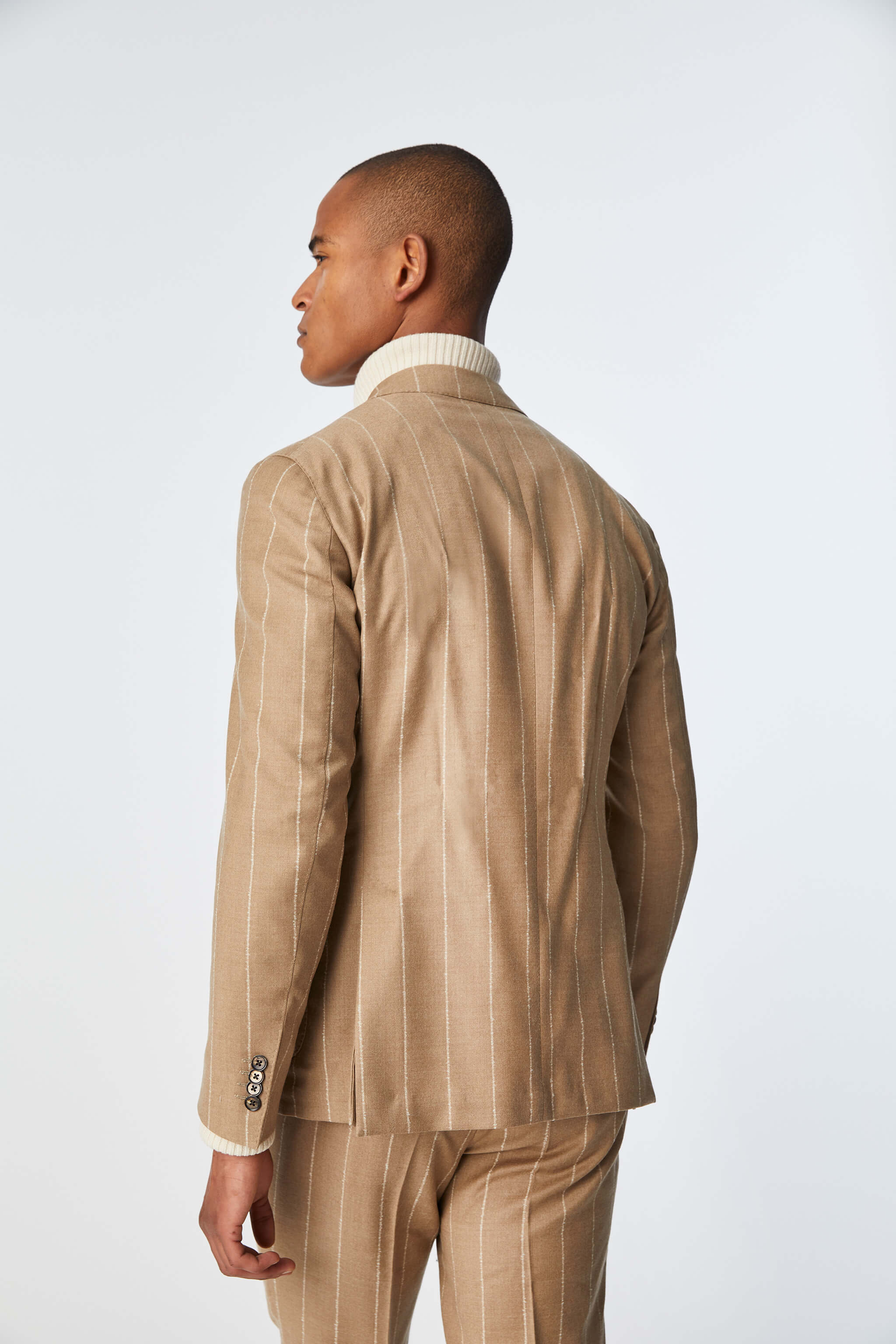 Garment-dyed Tom suit in beige
