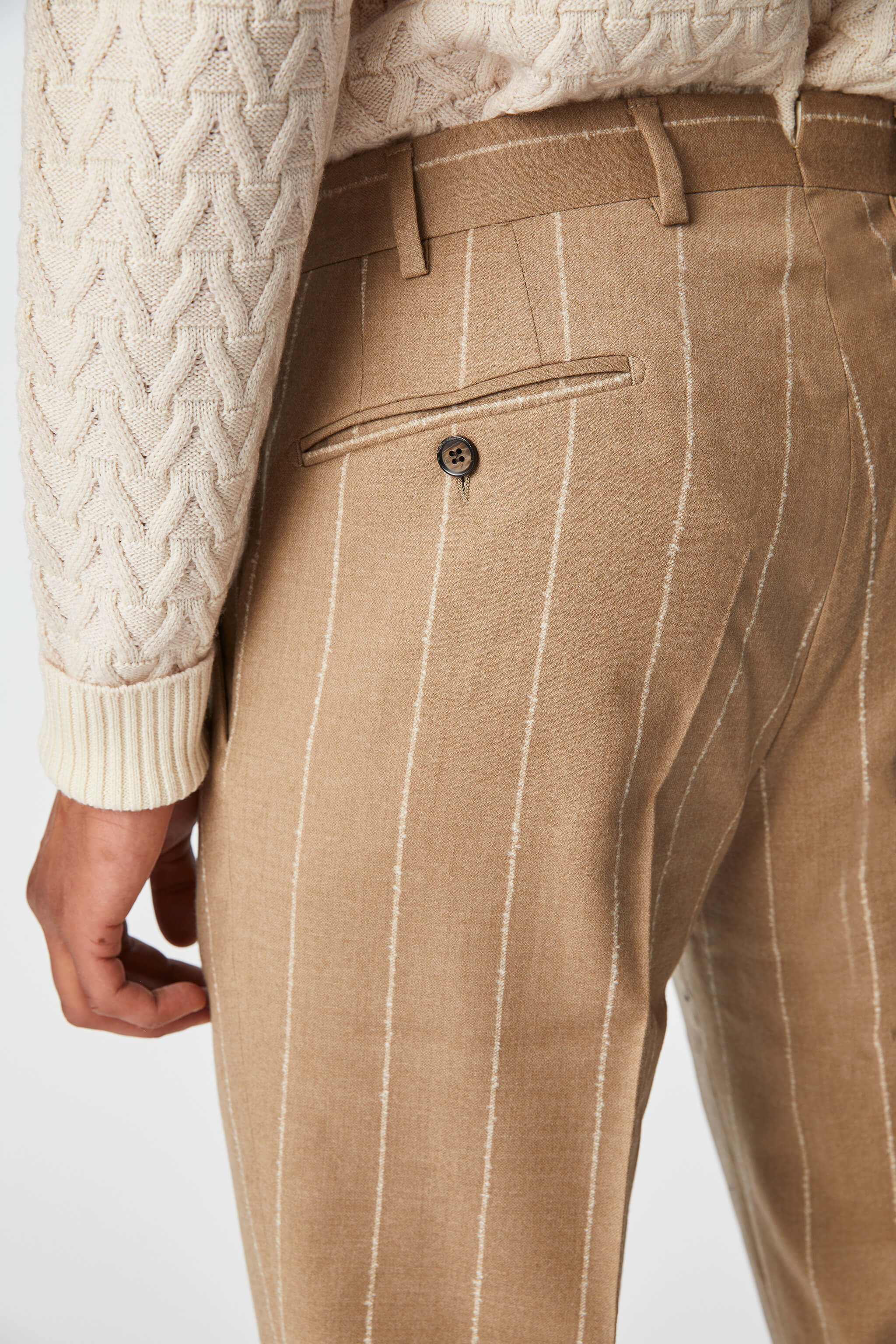 Garment-dyed Tom suit in beige