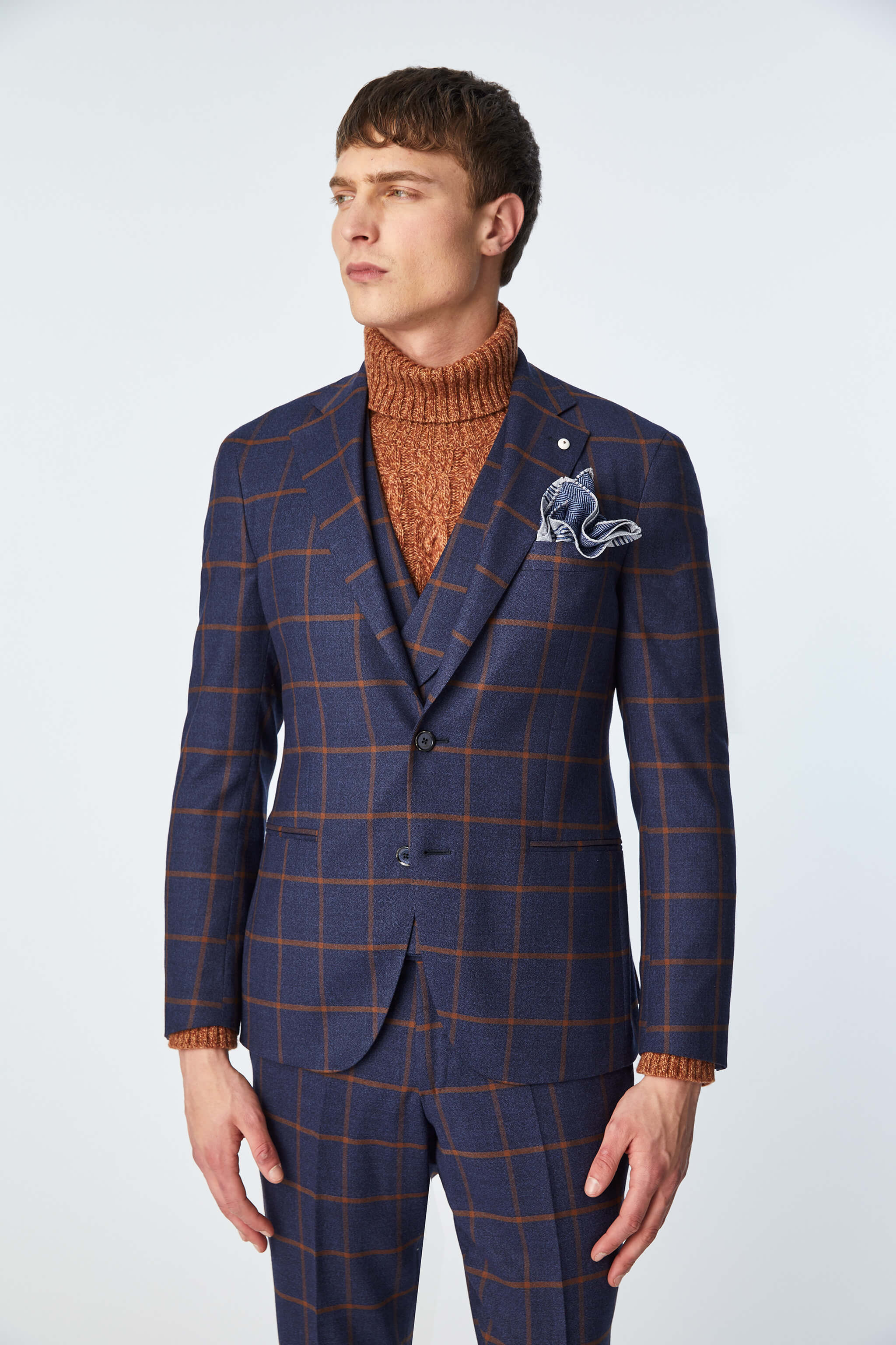 LOUIS slim fit suit in blue