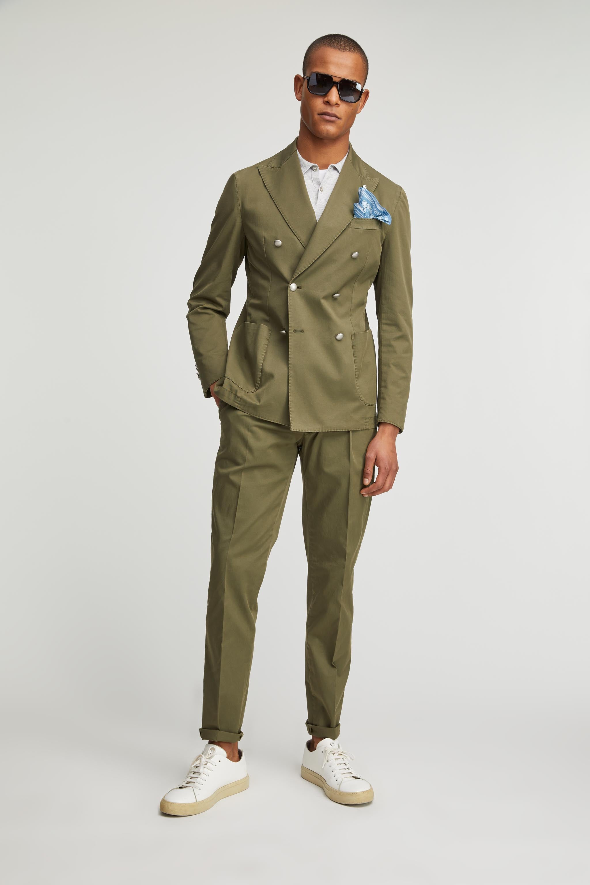 TOM suit garment-dyed