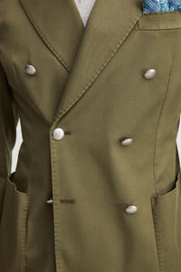 Tom suit garment-dyed dark green