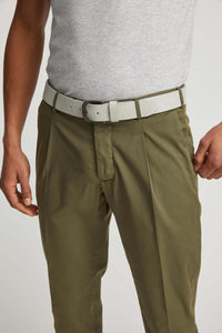 Tom suit garment-dyed dark green