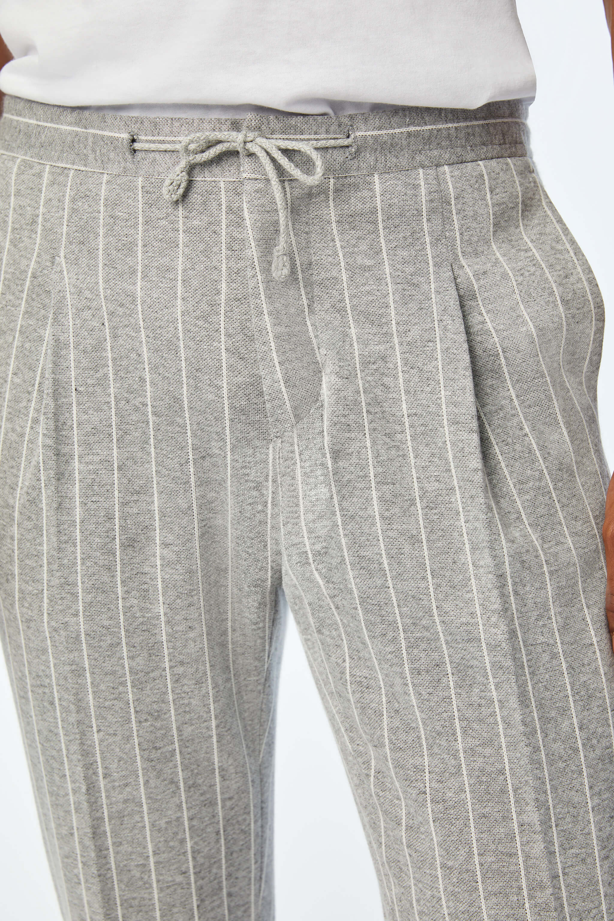 JACK suit in jersey pinstripe