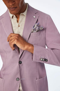 Garment-dyed jack suit in lilac purple