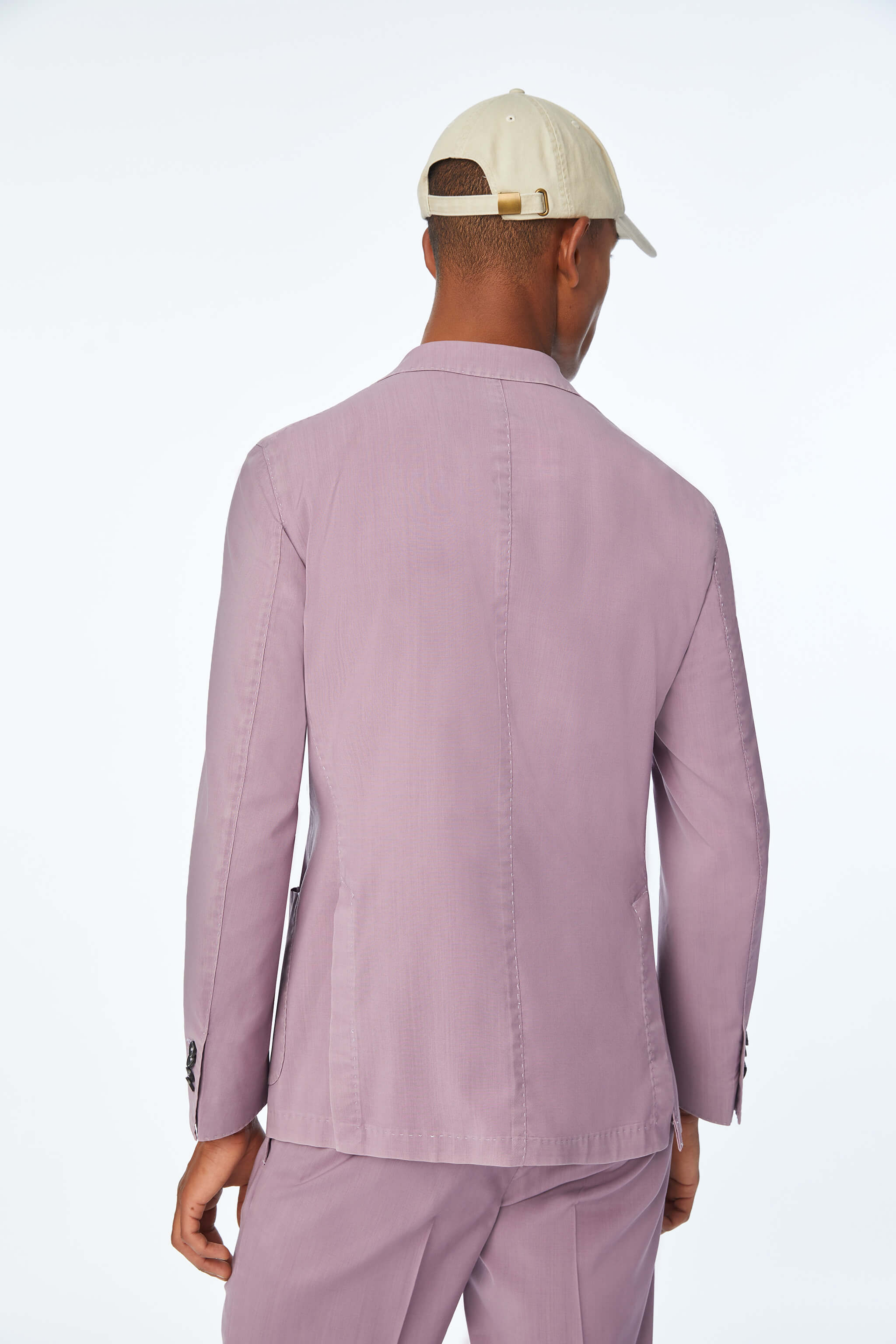 Garment-dyed JACK suit in lilac